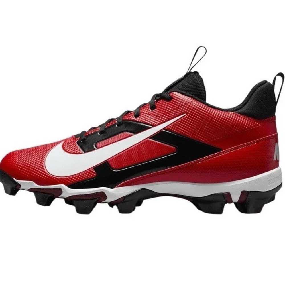 NIB Nike Alpha Menace 4 Shark NRG Red Football Cleats FQ4536-600 Men's Size 9 - Picture 6 of 10